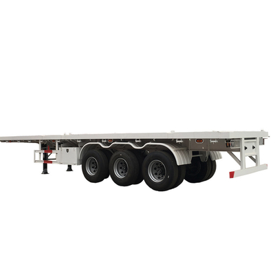 40FT 20FT 트래커 헤드 평면 컨테이너 7000-8000mm의 휠 베이스와 반 트레일러