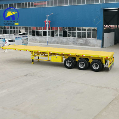 기술 부품 지원 40FT 평면 컨테이너 반 트레일러 12500*2500*1650mm