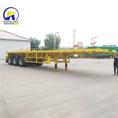 기술 부품 지원 40FT 평면 컨테이너 반 트레일러 12500*2500*1650mm