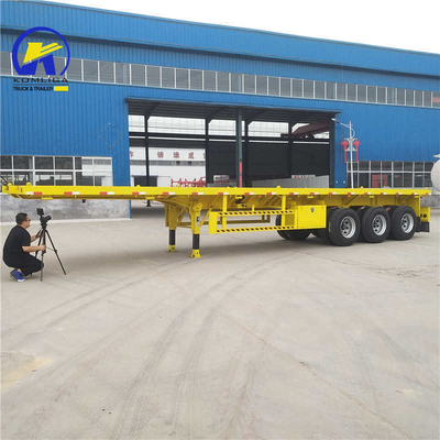 기술 부품 지원 40FT 평면 컨테이너 반 트레일러 12500*2500*1650mm
