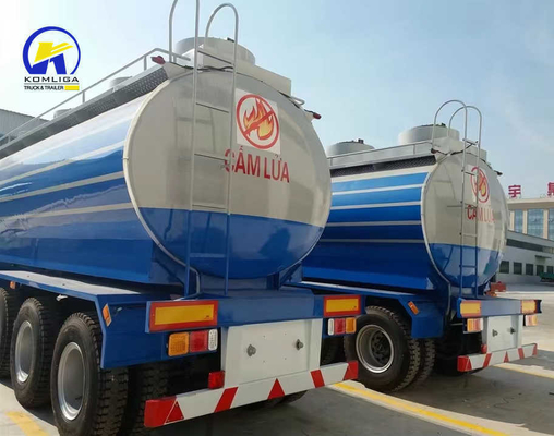 자부차 Sinotruk HOWO 50000 리터 연료 탱크 반 트레일러 12 타이어 번호