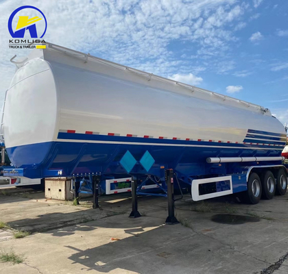 기계식 서스펜션 3 축 40000L/42000L/45000L 알루미늄 합금 탱커 반 트레일러