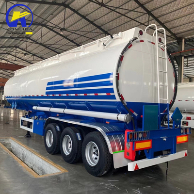 기계식 서스펜션 3 축 40000L/42000L/45000L 알루미늄 합금 탱커 반 트레일러
