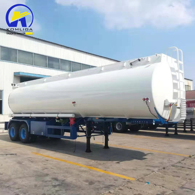 기계식 서스펜션 3 축 40000L/42000L/45000L 알루미늄 합금 탱커 반 트레일러
