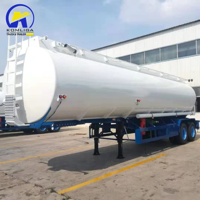 기계식 서스펜션 3 축 40000L/42000L/45000L 알루미늄 합금 탱커 반 트레일러