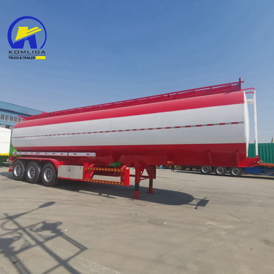 알루미늄 도보 3 축 40000L/42000L/45000L/48000L/50000L 연료/유 운송을 위한 탱커 트레일러