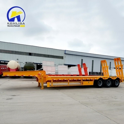 저높이 침대 40FT 60tons ABS 안티블록 브레이킹 시스템과 함께 로보이 램프 트레일러