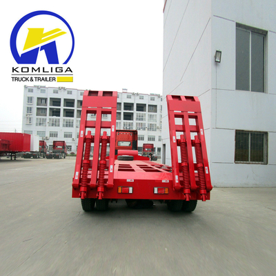 40-60톤 2-3축 발굴용 트럭 Semi Lowboy Low Bed Semi Trailer