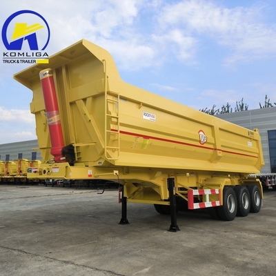 70t Sinotruk HOWO 중량 덤프 트레일러 철강 체구와 Jost C200t 착륙 기구