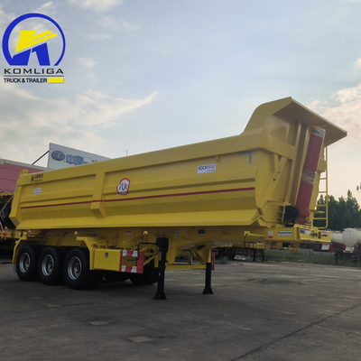 70t Sinotruk HOWO 중량 덤프 트레일러 철강 체구와 Jost C200t 착륙 기구