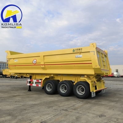 70t Sinotruk HOWO 중량 덤프 트레일러 철강 체구와 Jost C200t 착륙 기구