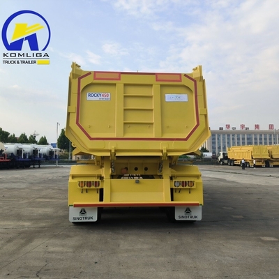 70t Sinotruk HOWO 중량 덤프 트레일러 철강 체구와 Jost C200t 착륙 기구