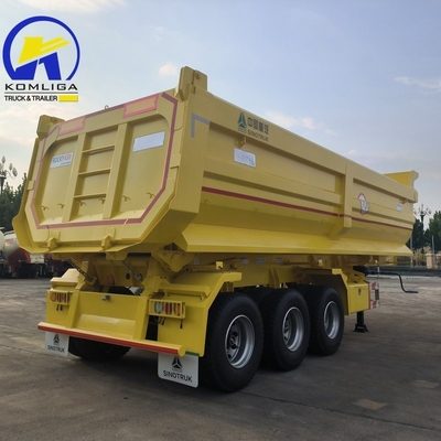 70t Sinotruk HOWO 중량 덤프 트레일러 철강 체구와 Jost C200t 착륙 기구