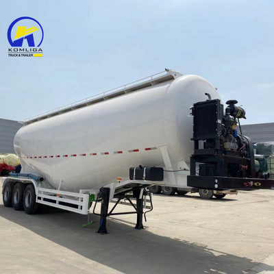 3 축 50tons 40cbm 시로 시멘트 파우더 텐커 반 트레일러 러시아/카자흐스탄